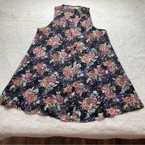 Victoria's Secret Vintage Floral Sleeveless Semi-Sheer Cover Up Size M/L